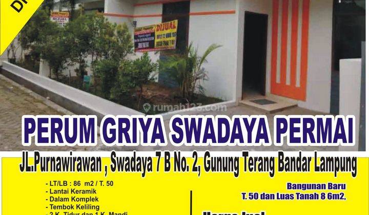 Rumah baru harga miring di purnawirawan 1