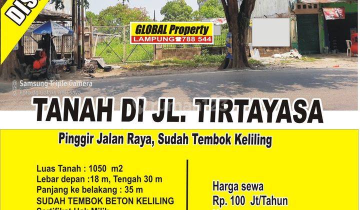 Tanah di Pinggir Jalan Tirtayasa Sudah Tembok Keliling 1