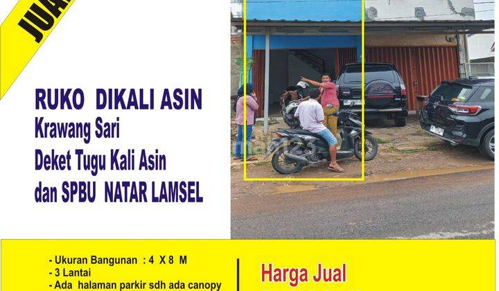 Ruko di Kali Asin Natar Siap Pakai 1