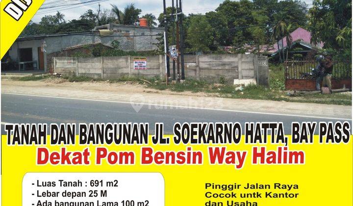 Tanah Strategis Pinggir Jalan Soekarno Hatta Cocok Untuk Usaha 1