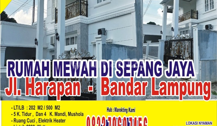 BU. Rumah Mewah 2 lantai di kota sepang bandar lampung 1