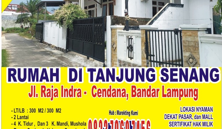 House in Tanjung Senang, Bandar Lampung, ready to occupy. 1