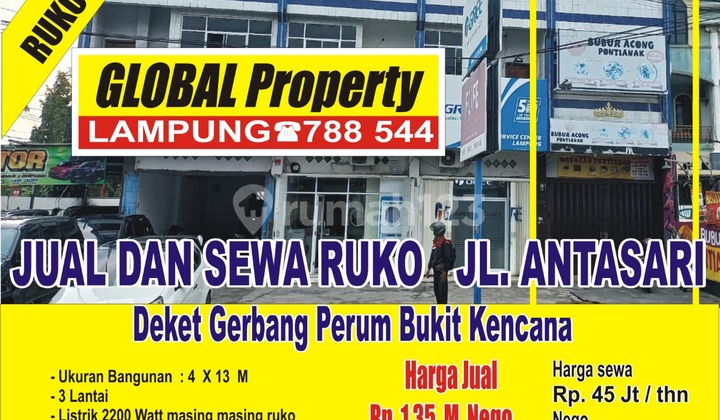 Ruko Tengah kota bandar lampung harga miring 1
