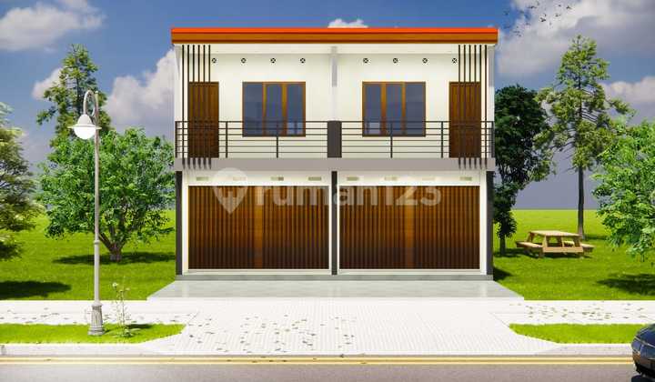 For rent 2 new shophouses near the market in Cilacap.