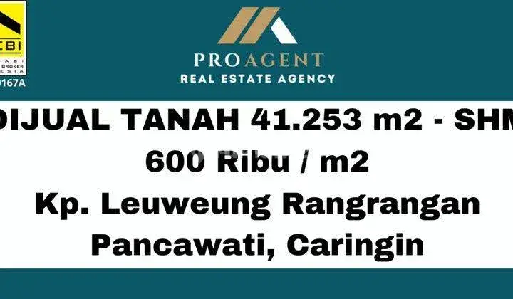 Dijual Tanah SHM 41.253 M2 di Pancawati Caringin, Bogor 2