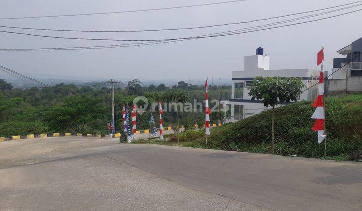 tampak depan dijual kapling 98 m2 shm