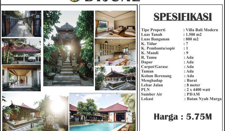 Villas in Bali are really cool 1