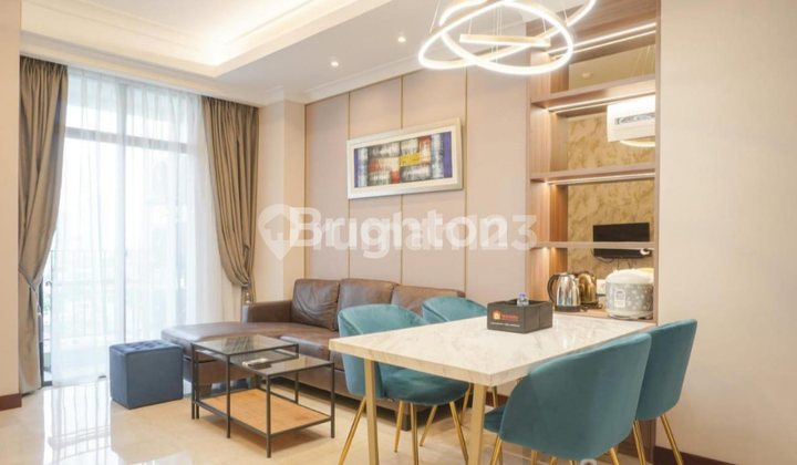 LUXURY FURNISHED APARTMENT BELOW MARKET PRICE PREMIUM LOCATION PERMATA HIJAU SUITES SOUTH JAKARTA