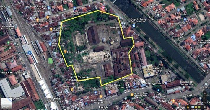 Tanah HGB 4,2 Ha Di Pusat Kota Padang, Sumatra Barat 1