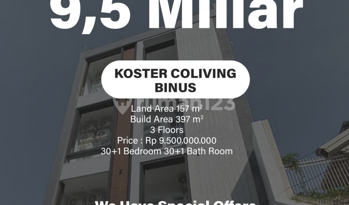 Kost Binus 32 Room Brand New