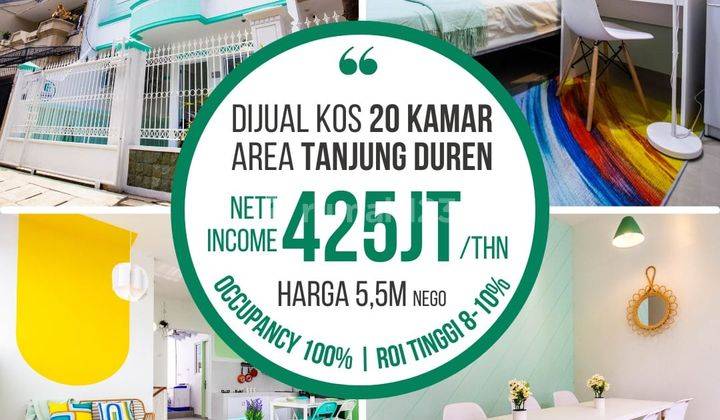 Dijual Kost Tanjung Duren Emerald Residence ter Adalah Kost Baru Yg Nyaman di Area Emas Tanjung Duren. 2