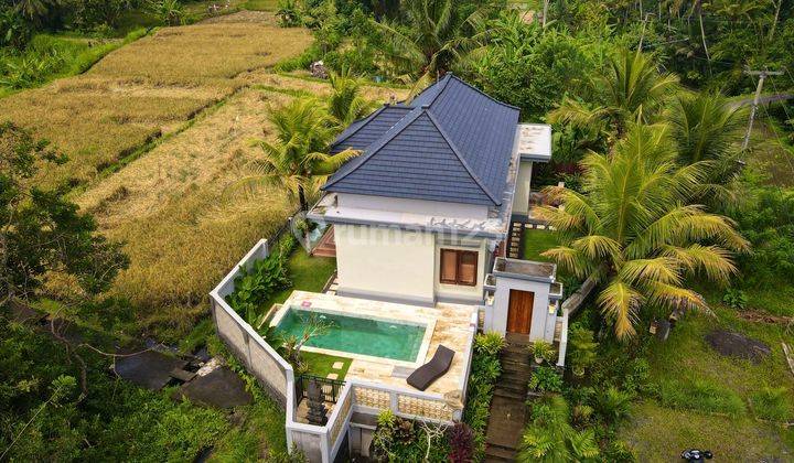 Villa modern full view sawah di ubud gianyar bali cocok untuk hunian pribadi ataupun komersial 2