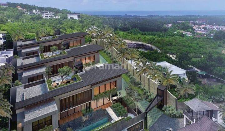 Villa baru tahap membangun view laut di jimbaran badung bali dkt GWK 1