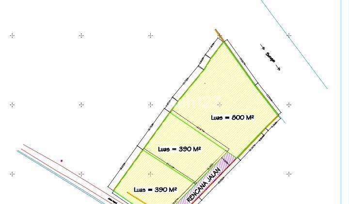 Tanah Di Nyanyi 1750.0 m² SHM 1