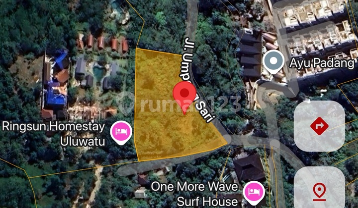 Tanah 35.0 are SHM di Jl. Umpeng Sari, Pecatu, Kuta Selatan, Badung, Bali, Indonesia, 80361, Pecatu
