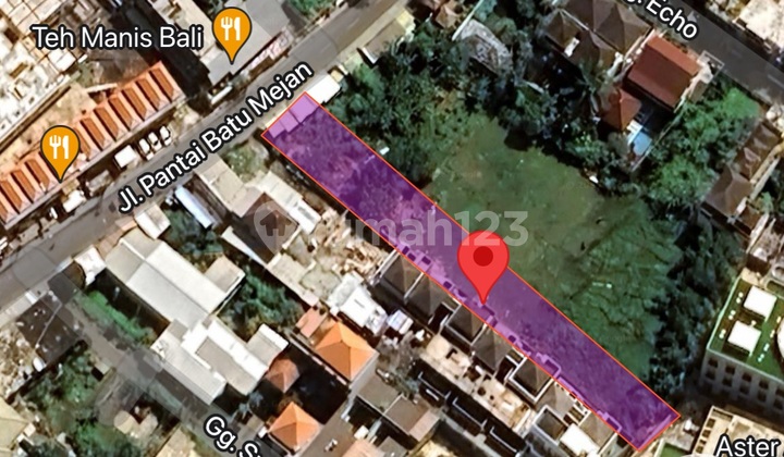 Tanah Komersil Pinggir Jalan 300 Meter Ke Echo Beach Canggu SHM 45.0 are