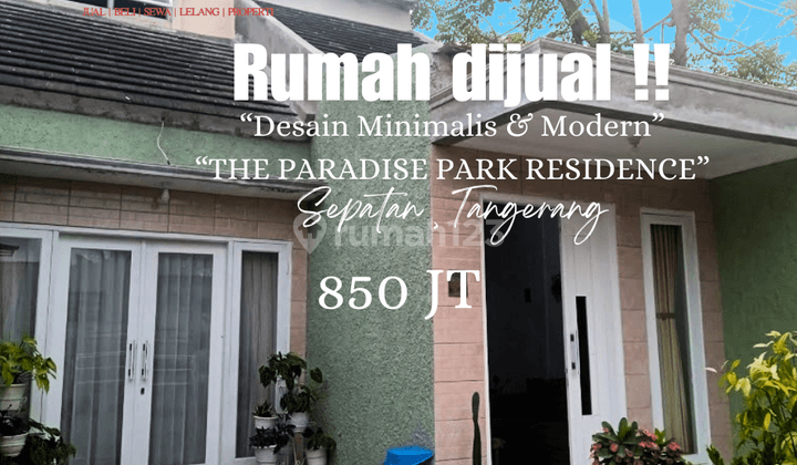 Rumah 2 Lantai,the Paradise Park Residence Sepatan Tangerang  1