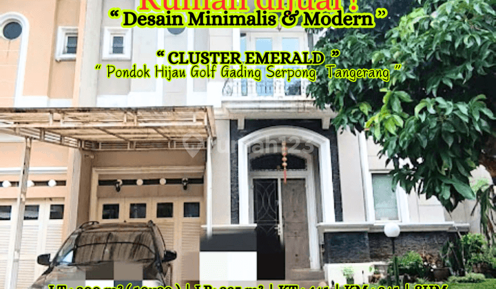 Rumah Cluster Emerald Pondok Hijau Golf Gading Serpong Tangerang 2