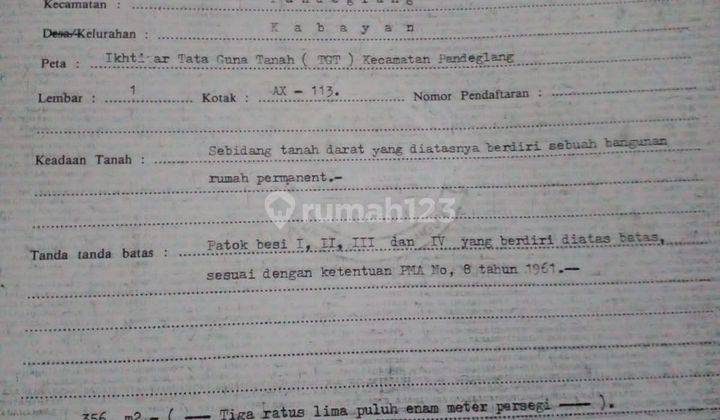 Dijual Tanah Bangunan Jl.utama Pandeglang Rangkas Tangerang 5
