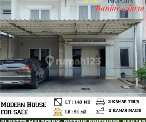 Rumah Cluster Malberry Pinewood Banjar Wijaya Cipondoh Tangerang 1