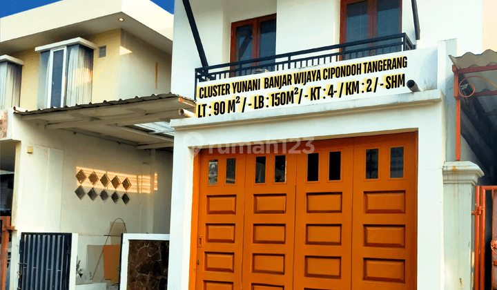 Rumah Bagus 2 Lt Cluster Yunani Banjar Wijaya Tangerang 1