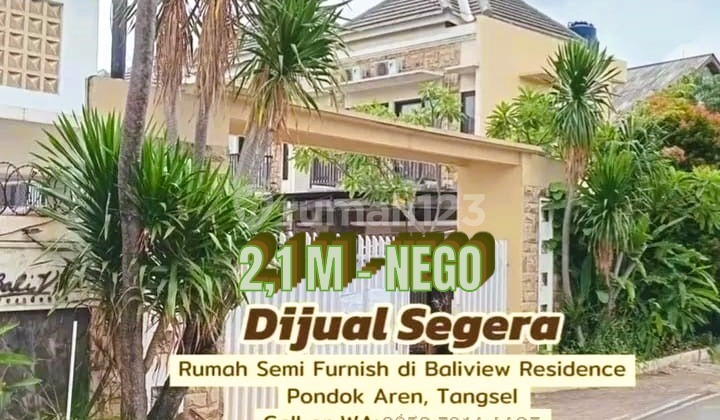 Jual Segera Rumah Siap Huni Baliview Residence Pd Aren Tangerang 2