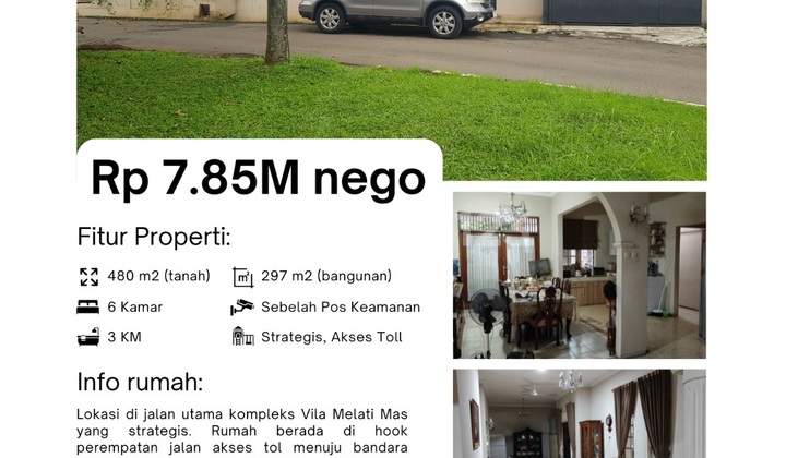 For Sale: Villa Melati Mas Raya House, Serpong, South Tangerang 2