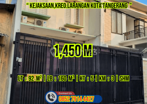 Rumah Dijual 3 Lantai Jl. Kejaksaan,kreo.larangan,kota Tangerang 2