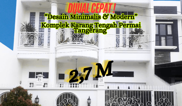 Rumah Semi Furnished Di Perumahan Karang Tengah Permai Tangerang 1