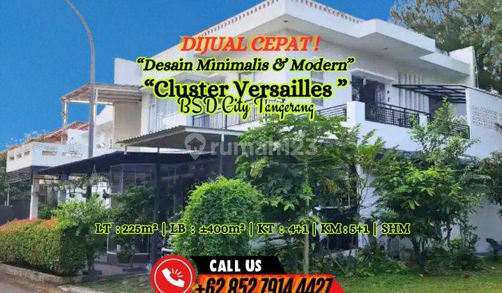 Dijual Rumah Nyaman,aman Cluster Versailles.bsd City Tangerang 2