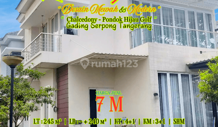 Rumah Mewah di Cluster Chalcedony Pondok Hijau Golf Tangerang 1