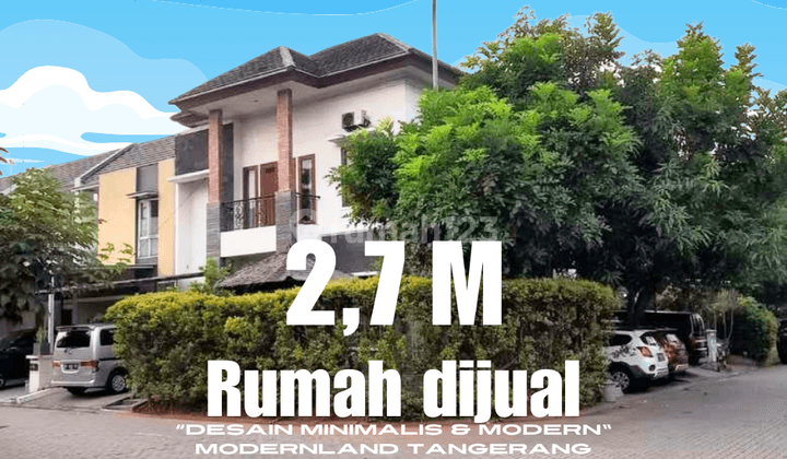 Rumah Hook Dijual Harga Bu ,di Perumahan Modernland Tangerang 1