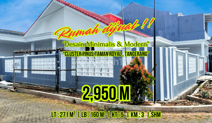 Rumah Bagus SHM 2Lantai,Cluster Pinus,taman Royal 1, Tangerang 1