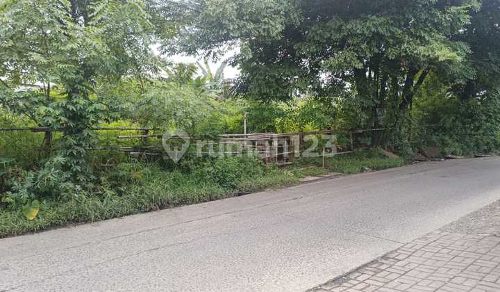 Tanah pinggir Jalan 6300 m di Cikupa cocok untuk Usaha