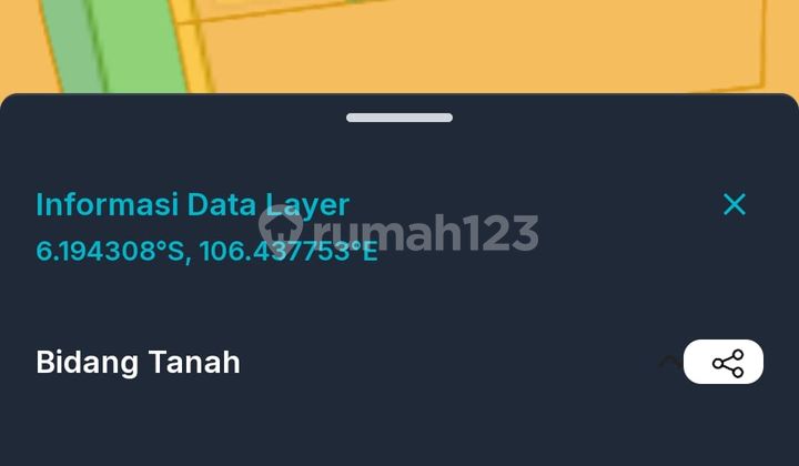 Tanah 1250 m dekat RSUD Balaraja cocok untuk Workshop