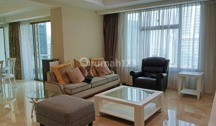 Excellent Well Equipped Unit With Spacious Living Area And 2 BR At The Plaza Residence Ayana, Sudirman 3 Minutes Walk To Mrt Station 1