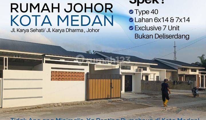 Rumah 1 Lantai Minimalis Paling Murah Di Medan Johor. 2