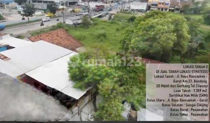 Dijual Tanah Jl. Raya Rancaekek Garut Linggar Bandung