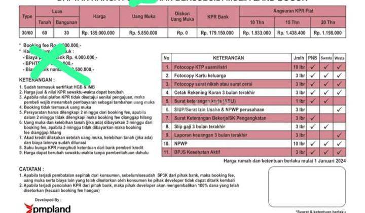 MULIA LAND PERUMAHAN SUBSIDI SERASA  PERUMAHAN MEWAH 2