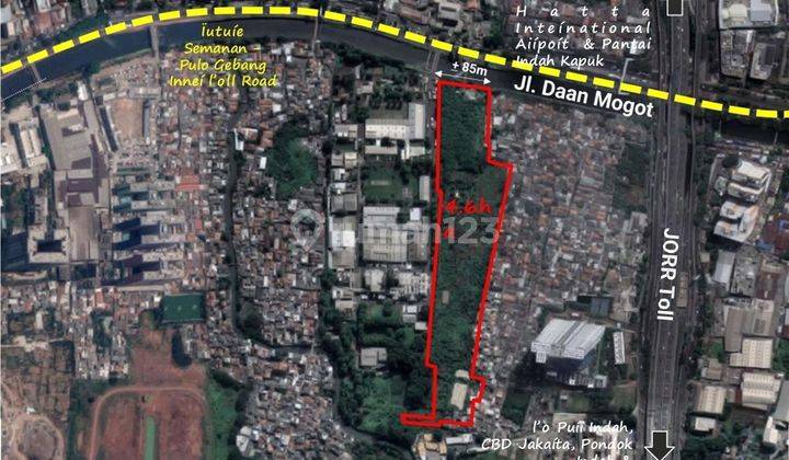 Tanah Daan Mogot Jakarta Barat Coxok Untuk Apartment Atau Warehouse 