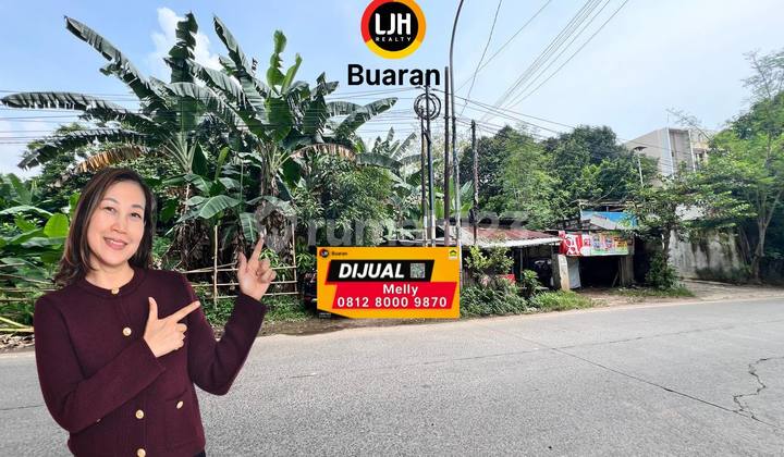 Dijual Tanah Posisi di Pinggir Jalan Raya Kranggan Kelurahan Jati Ranggon, Kota Bekasi 