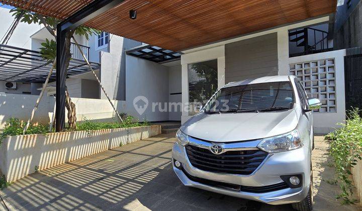 Turun Harga Dijual Rumah Konsep Modern Scandinavian Dalam Cluster Di Pondok Bambu Jakarta Timur  1