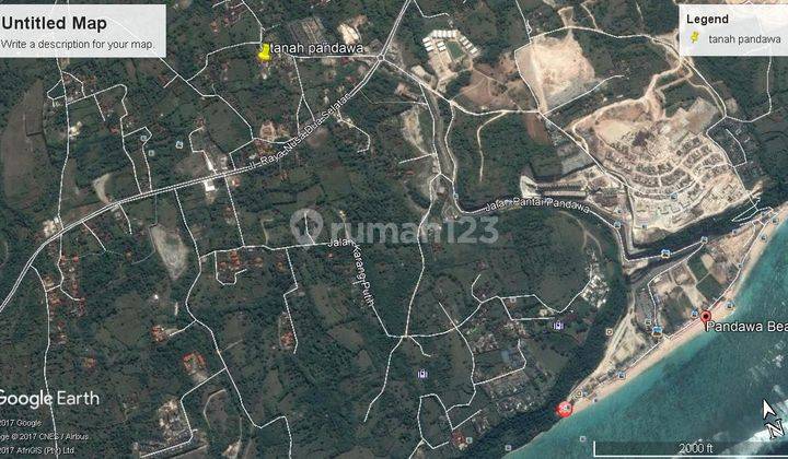 Dijual Tanah 10 Are Lokasi Dekat Pantai Pandawa di Nusa Dua. 2