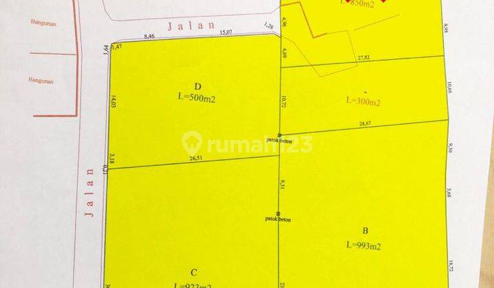 Land for Sale in Strategic Location on Jl. Gn.gd Pulasari Mumbul. 2