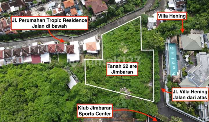 Turun Harga Dijual Tanah 2.225 M2 Cocok Utk Villa Elite Lokasi di Taman Griya, Jimbaran, Bali Turun Harga Dijual Tanah 2.225 M2 Cocok Utk Villa Elite Lokasi di Taman Griya, Jimbaran, Bali