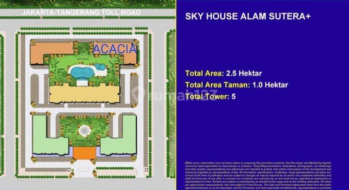 Jual rugi Apartemen skyhouse alam sutera tangerang 5