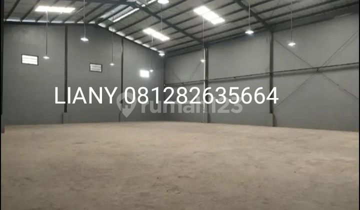Cheap warehouse for rent in DPR Cipondoh Tangerang lot.