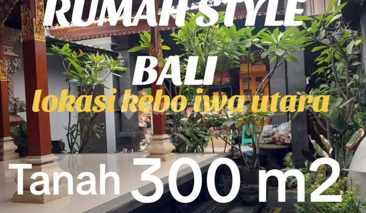 Dijual Rumah Style Bali Kebo Iwa