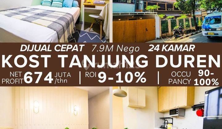 Rumah Kost Tanjung Duren Roi 9 Sampai 10 Persen Per Tahun Full Terisi 2