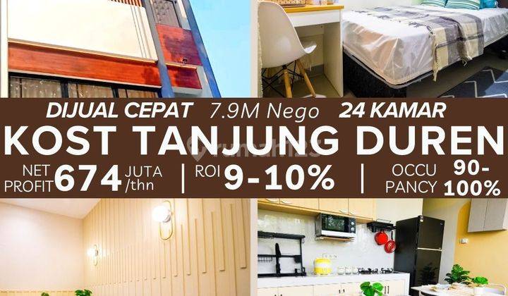 Rumah Kost Tanjung Duren Roi 9 Sampai 10 Persen Per Tahun Full Terisi 1